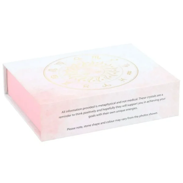 Aries Crystal Tumblestone Set -oinaan luonnonkivi lahjapakkaus