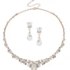 ATHENA BRIDAL | Crystal Enchantment Set -ruusukultainen korusetti