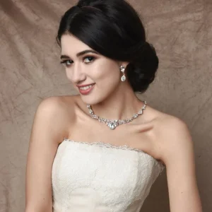 ATHENA BRIDAL | Crystal Enchantment Set -ruusukultainen korusetti