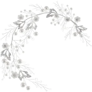 ATHENA BRIDAL | Hermine -helmikoristeinen muotoiltava hiuskoru (hopea)