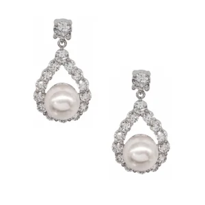ATHENA BRIDAL | Inés -siro hopeanvärinen helmikorusetti