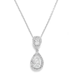 ATHENA BRIDAL | Léonie -pisaranmuotoinen kristallikaulakoru