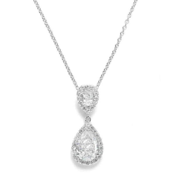 ATHENA BRIDAL | Léonie -pisaranmuotoinen kristallikaulakoru