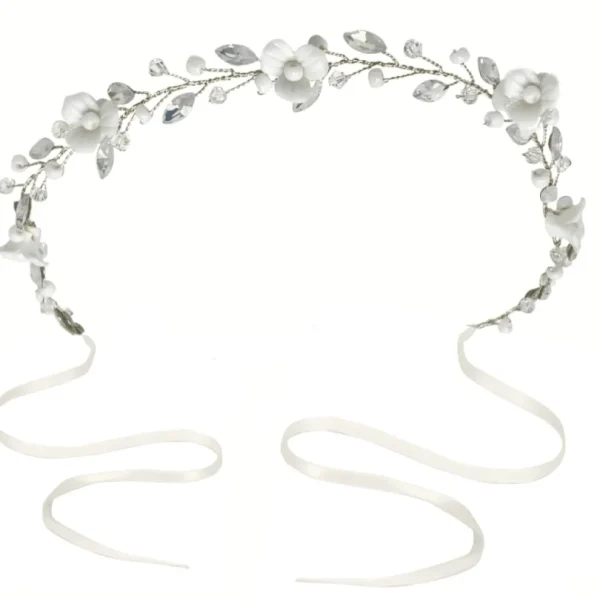 ATHENA BRIDAL | Louise -muotoiltava hiusköynnös (hopea)