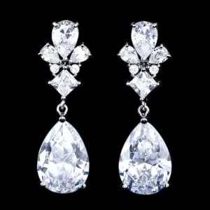 ATHENA BRIDAL | Luxury Sara Earrings -hopeanväriset pisarakorvakorut
