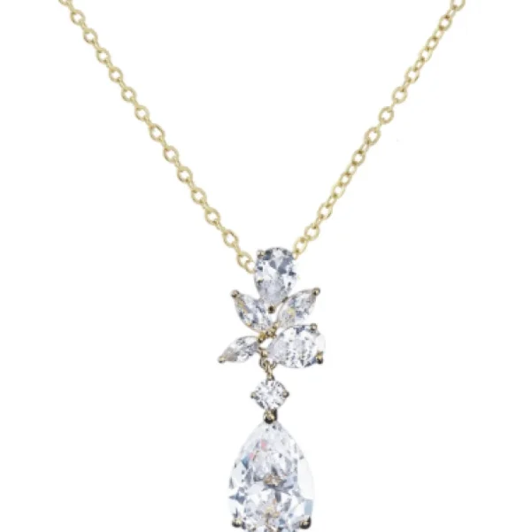 ATHENA BRIDAL | Madeleine -kristallikaulakoru (kulta)