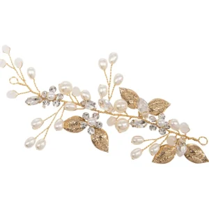 ATHENA BRIDAL | Martine -helmikoristeinen muotoiltava hiuskoru (kulta)