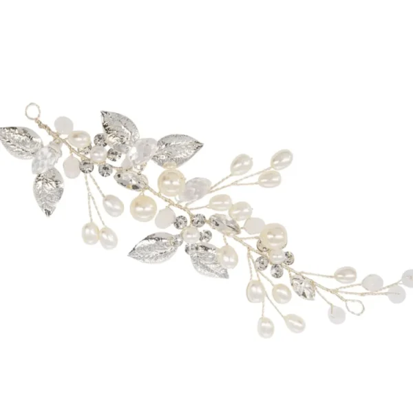 ATHENA BRIDAL | Martine -helmikoristeinen muotoiltava hiuskoru (hopea)