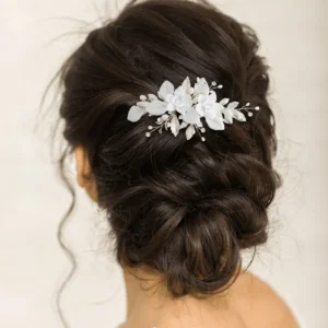 ATHENA BRIDAL | Melissa -kukkakoristeinen hiuskoru (kulta)