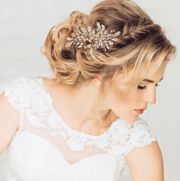 ATHENA BRIDAL | Mireille -kristallihiuskoriste (kulta)