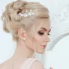 ATHENA BRIDAL | Nadine -kukkakoristeinen hiuskoru (kulta)