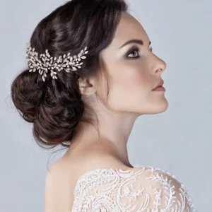 ATHENA BRIDAL | Pauline -opaalinhohtoinen muotoiltava hiuskoru (hopea)