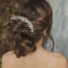 ATHENA BRIDAL | Sabine -helmikoristeinen muotoiltava hiuskoru (hopea)