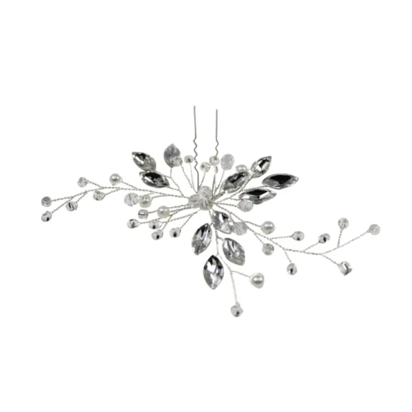 ATHENA BRIDAL | Valentine -hopeinen kristallihiuskoriste