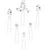 ATHENA BRIDAL | Valérie -kuuden hiuskoristeen pakkaus (hopea)