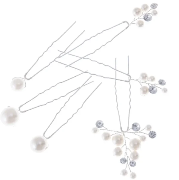 ATHENA BRIDAL | Valérie -kuuden hiuskoristeen pakkaus (hopea)