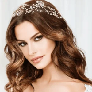 ATHENA BRIDAL | Violette -muotoiltava hiusköynnös (hopea)