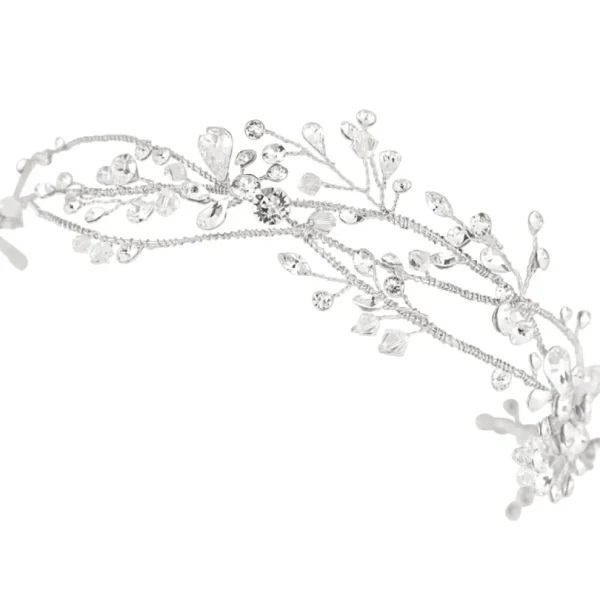 ATHENA BRIDAL | Violette -muotoiltava hiusköynnös (hopea)