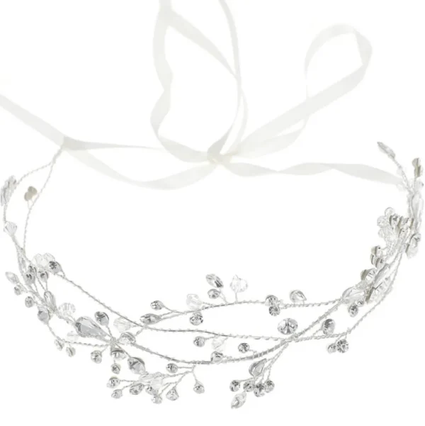 ATHENA BRIDAL | Violette -muotoiltava hiusköynnös (hopea)