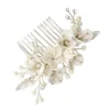 ATHENA BRIDAL | Virginie-kukkakoristeinen muotoiltava hiuskoru (hopea)