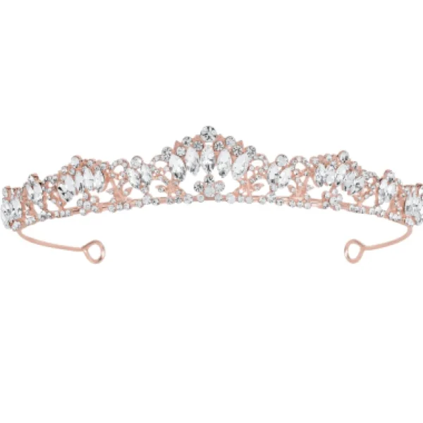 ATHENA BRIDAL, Abigail -ruusukultainen tiara