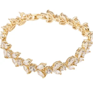 ATHENA BRIDAL, Florence -kirkas kristallirannekoru (kulta)