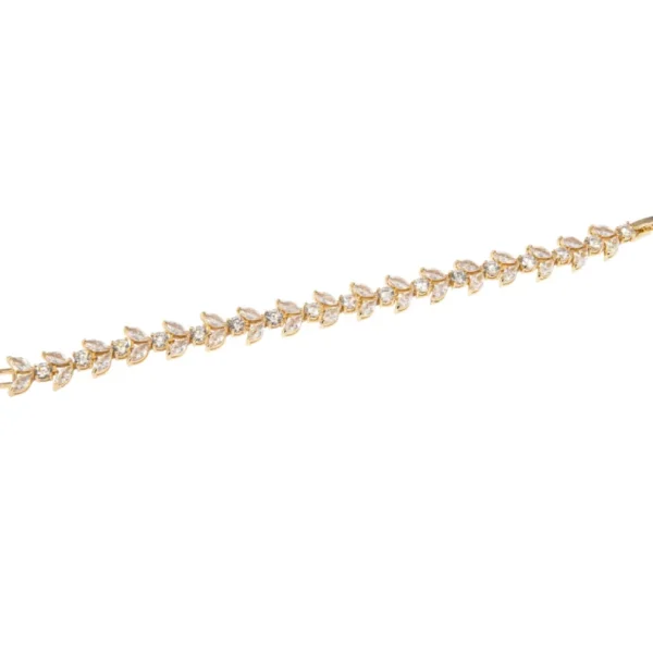 ATHENA BRIDAL, Florence -kirkas kristallirannekoru (kulta)