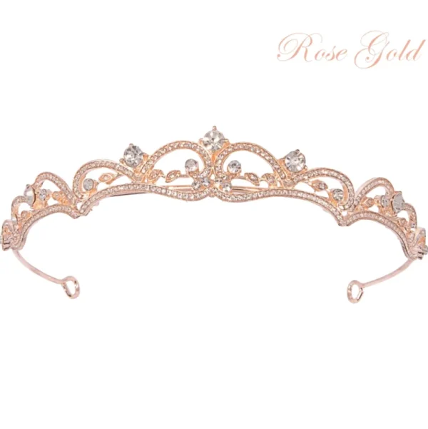 ATHENA BRIDAL, Sabine -ruusukultainen tiara