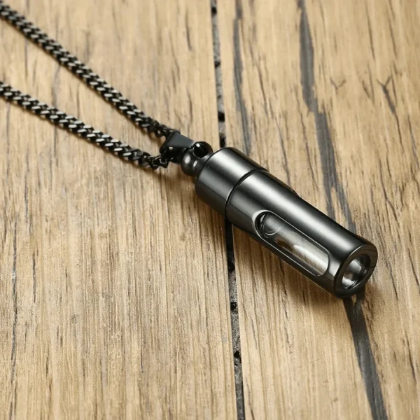 Avattava kirurginteräskaulakoru, Black Sweater Necklace