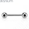 Barbell/kielikoru, Implant Grade Titanium Barbells with 5mm Balls