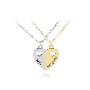Best Friends-koru, Silver & Gold Heart -sydämenmuotoinen ystävyyskoru