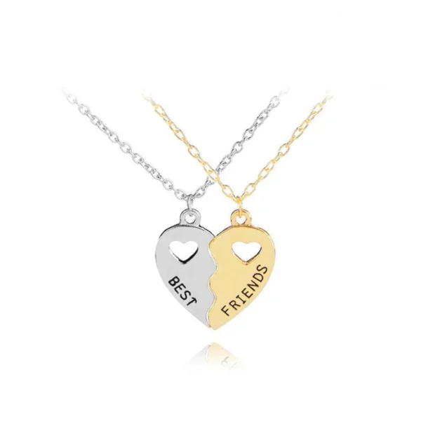 Best Friends-koru, Silver & Gold Heart -sydämenmuotoinen ystävyyskoru