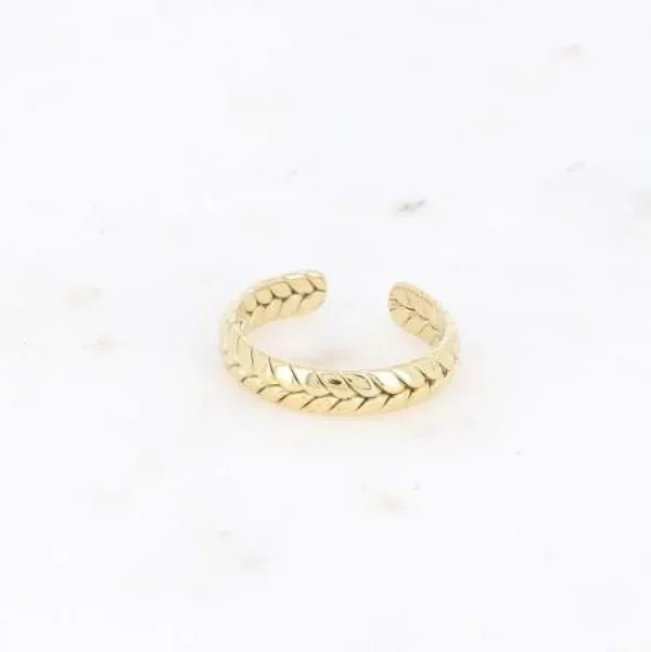 BOHM PARIS | Bague Matty -kivetön kirurginterässormus (kulta)