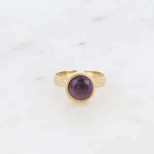 BOHM PARIS | Bague Rosina -kirurginterässormus ametistilla