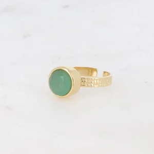 BOHM PARIS | Bague Rosina -kirurginterässormus aventuriinilla