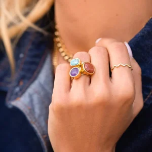 BOHM PARIS | Bague Rosina -kirurginterässormus ametistilla