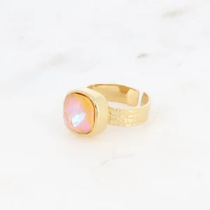 BOHM PARIS | Bague Sivaria -persikkainen kirurginterässormus