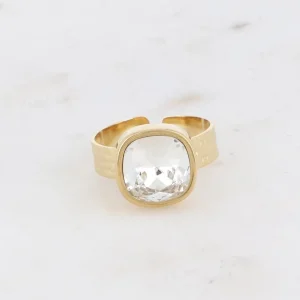 BOHM PARIS | Bague Sivaria -kirkaskivinen kirurginterässormus