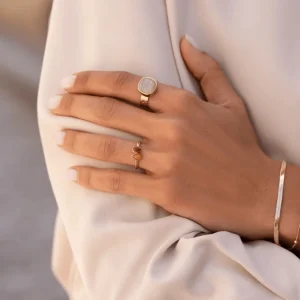 BOHM PARIS | Bague Sivaria -opaali sininen kirurginterässormus