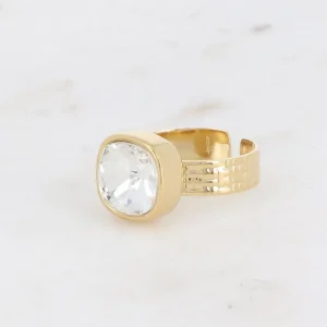 BOHM PARIS | Bague Sivaria -kirkaskivinen kirurginterässormus
