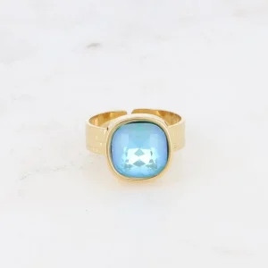BOHM PARIS | Bague Sivaria -opaali sininen kirurginterässormus