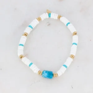 BOHM PARIS | Bracelet Aaliyah -apatiitti rannekoru simpukkahelmin