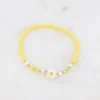 BOHM PARIS | Bracelet Belle -keltainen kukkarannekoru