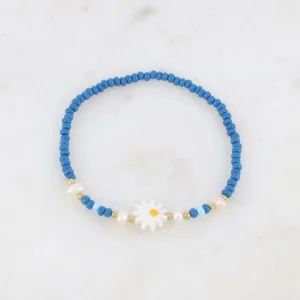 BOHM PARIS | Bracelet Belle -sininen kukkarannekoru