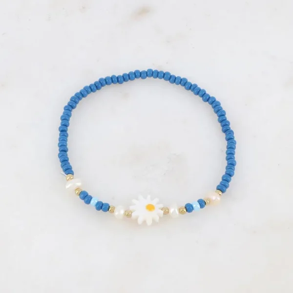 BOHM PARIS | Bracelet Belle -sininen kukkarannekoru