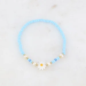 BOHM PARIS | Bracelet Belle -vaaleansininen kukkarannekoru