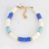BOHM PARIS | Bracelet Shera -sininen luonnonkivirannekoru