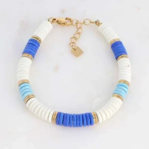 BOHM PARIS | Bracelet Shera -sininen luonnonkivirannekoru