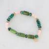 BOHM PARIS | Bracelet Taïssia -vihreä jaspis luonnonkivirannekoru