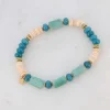 BOHM PARIS | Bracelet Taïssia -amazoniitti luonnonkivirannekoru